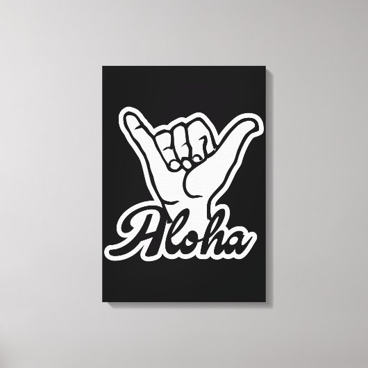 Aloha Shaka Hand, Hang Loose bord Canvas Afdruk (Voorkant)