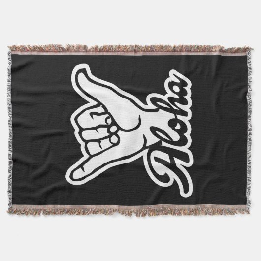 Aloha Shaka Hand, Hang Loose bord Deken (Voorkant)