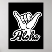 Aloha Shaka Hand, Hang Loose bord Poster (Voorkant)