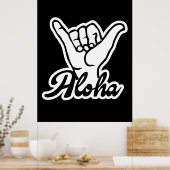 Aloha Shaka Hand, Hang Loose bord Poster (Keuken)