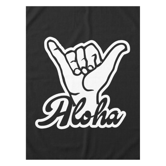 Aloha Shaka Hand, Hang Loose bord Tafelkleed (Voorkant)