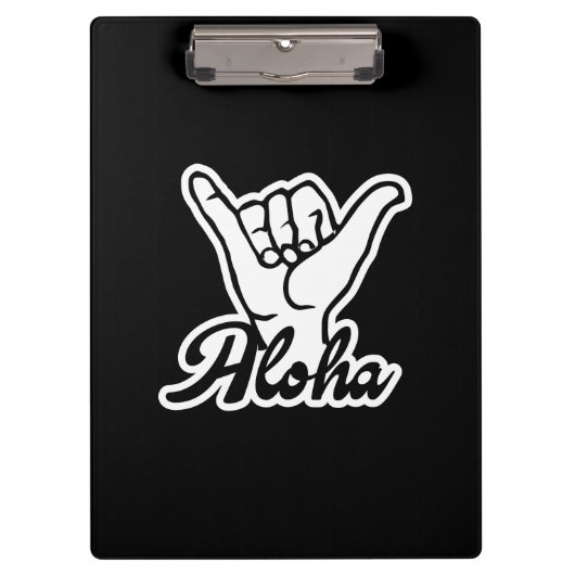 Aloha Shaka Hand, Hang Loose sign Klembord (Voorkant)