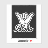 Aloha Shaka Hand, Hang Loose sign Sticker (Vel)
