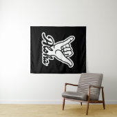 Aloha Shaka Hand, Hang Loose sign Wandkleed (In Situ (horizontaal))