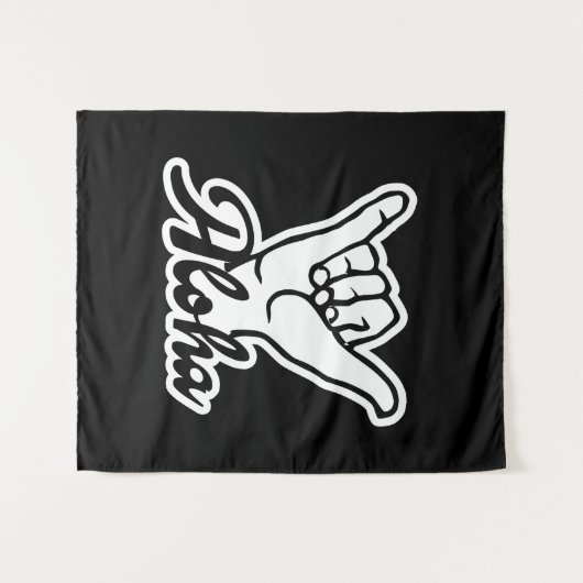 Aloha Shaka Hand, Hang Loose sign Wandkleed (Voorkant (horizontaal))