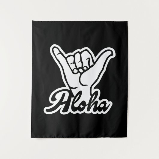 Aloha Shaka Hand, Hang Loose sign Wandkleed (Voorkant)