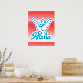 Aloha, Shaka Hand Poster (Keuken)