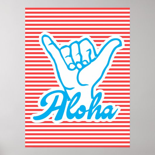 Aloha, Shaka Hand Poster (Voorkant)