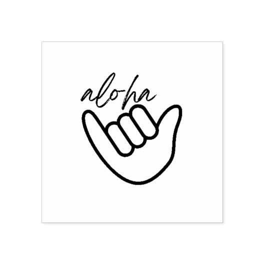 Aloha Shaka Stamp Rubberstempel (Afrduk)