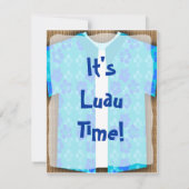 Aloha Shirt Luau Tiki Party Kaart (Achterkant)