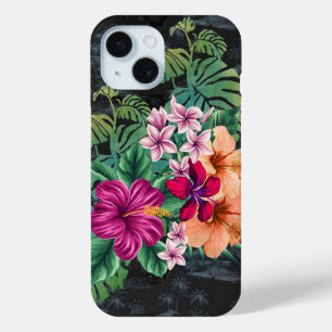  Aloha Shirt Print met Hibiscus Telefoonhoes iPhone 15 Case