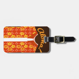 Aloha Shirt Tourist Label Bagagelabel