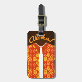 Aloha Shirt Tourist Label Bagagelabel