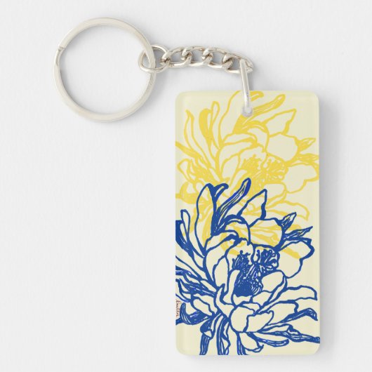 Aloha Sleutelhanger met Cereus Flowers (Voorkant)