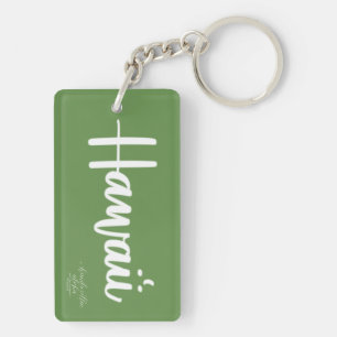 Aloha-sleutelhanger met Lehua Haku Lei Sleutelhanger