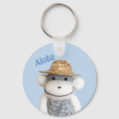 Aloha Sock Monkey (Jongen) Sleutelhanger (Voorkant)