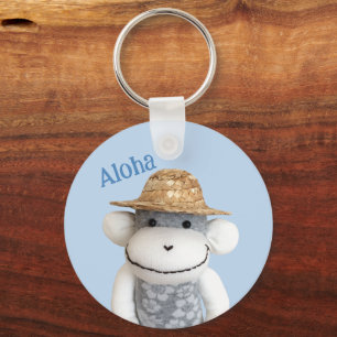 Aloha Sock Monkey (Jongen) Sleutelhanger