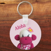 Aloha Sock Monkey Sleutelhanger (Voorkant)