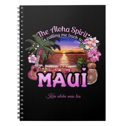 Aloha Spirit belt me terug naar Maui Notitieboek (Voorkant)