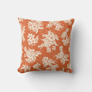 Aloha Spirit: harmonie tussen Hibiscus en ananas. Kussen