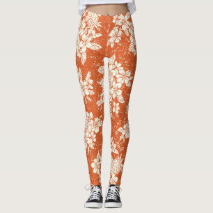 Aloha Spirit: harmonie tussen Hibiscus en ananas. Leggings