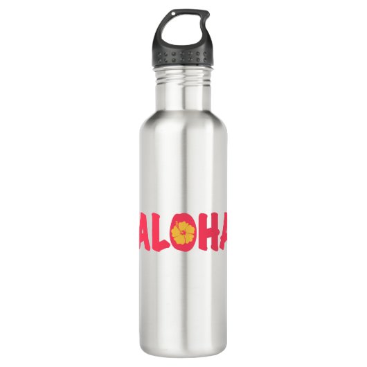 Aloha Stainless Steel Water Bottle Waterfles (Voorkant)