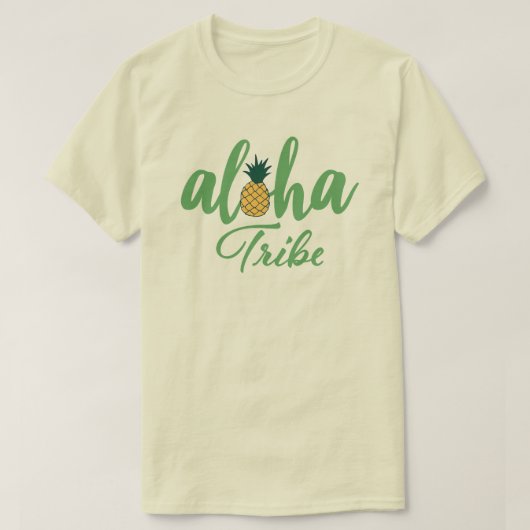 Aloha Stam Natuurlijk T-shirt (Design voorkant)