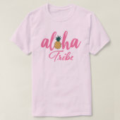 Aloha Stam Roze T-shirt (Design voorkant)