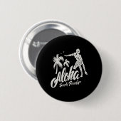 Aloha Strand Paradijs Surfen Surfen Ronde Button 5,7 Cm (Voorkant /achterkant)