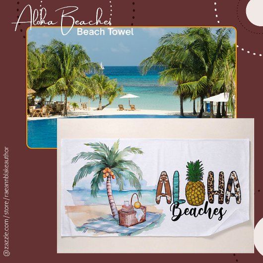 Aloha Stranden! Badhanddoek