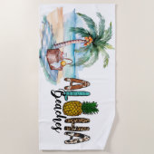 Aloha Stranden! Badhanddoek (Voorkant)