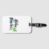 aloha-stranden bagagelabel (Voorkant (horizontaal))