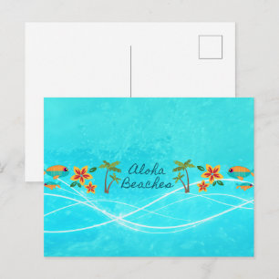 Aloha Stranden Briefkaart