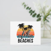 Aloha-stranden Briefkaart (Staand voorkant)