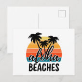 Aloha-stranden Briefkaart (Voorkant / Achterkant)