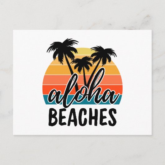 Aloha-stranden Briefkaart (Voorkant)