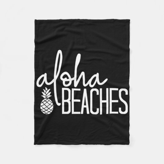 Aloha Stranden Cute Strand Bruids Bachelorette Fee Fleece Deken (Voorkant)