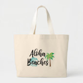 aloha-stranden grote tote bag (Voorkant)