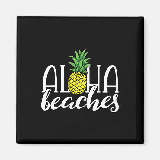 Aloha Stranden Hawaiaanse Bachelorette Feestje Ana Magneet (Voorkant)