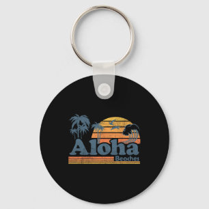 Aloha Stranden Hawaii Vintage Strand Surfen Retro  Sleutelhanger