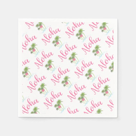 Aloha-stranden Hawaiian Style Party Cool Servetten (Voorkant)