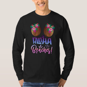 Aloha Stranden Kokosnoot Beha Met Hawaiiaanse Trop T-shirt