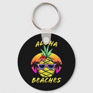 Aloha Stranden Shirt Vrouwen Mannen Peuters Ananas Sleutelhanger