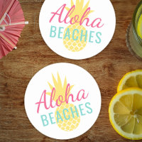 Aloha Stranden Tropische Gele Ananas