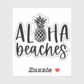 Aloha Stranden Tropische Zomer Ananas Sticker (Vel)