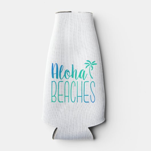 Aloha Stranden | Turquoise Ombre Flesjeskoeler (Voorkant)