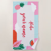 Aloha strandhanddoek strandlaken (Voorkant)