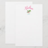 Aloha strandt Hawaiian Style Summera Briefpapier (Voorkant / Achterkant)
