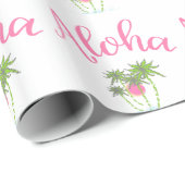 Aloha strandt Hawaiian Style Summera Cadeaupapier (Rol Hoek)