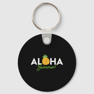 Aloha Summer _ Ananasliefhebber Schattige Funny Ho Sleutelhanger